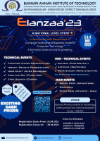 Elanzaa'23 National Level Technical Symposium Poster